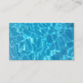 Crystal Clear Sky Blue Pool Water 名刺 (正面)