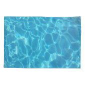 Crystal Clear Sky Blue Pool Water 枕カバー (裏面)