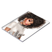 Crystal Corset Glam Girl Spiral Photo Notebook ノートブック (左側)