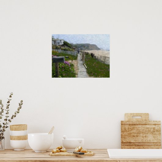 "Crystal Cove Walkway" Poster ポスター (キッチン)