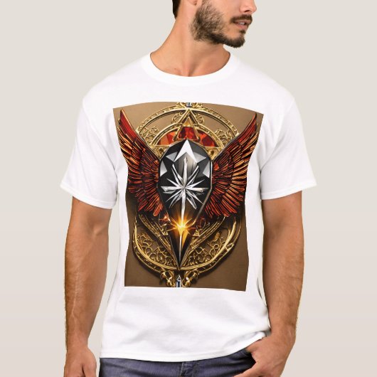 Crystal Eagle T-Shirt：ワイルドスピリットが解放 Tシャツ (正面)
