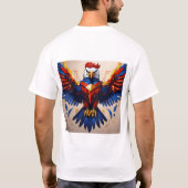 「Crystal Eagle T-Shirt Collection:、はっきりしたユニーク」 Tシャツ (裏面)