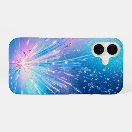 Crystal Explosion Phone Case iPhone 16ケース (裏面横)
