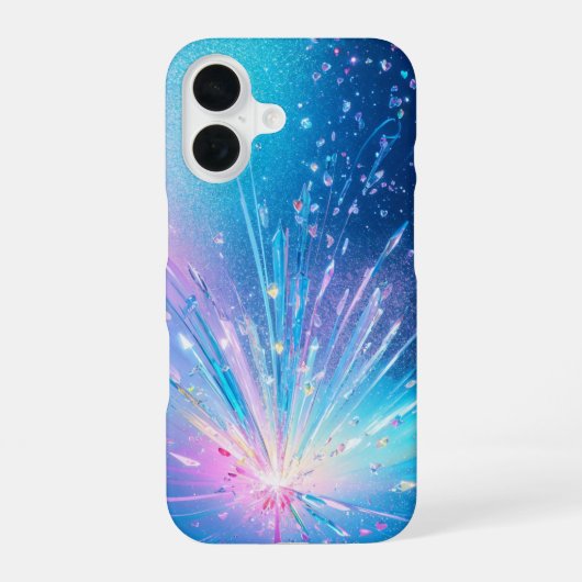 Crystal Explosion Phone Case iPhone 16ケース (裏面)