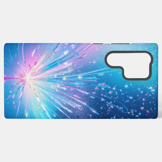 Crystal Explosion Phone Case Samsung Galaxyケース (裏面横)