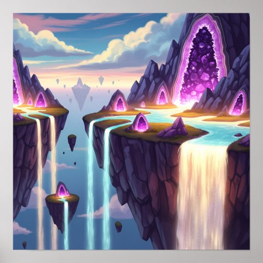 Crystal Falls of Light in Floating Dream Isles ポスター (正面)