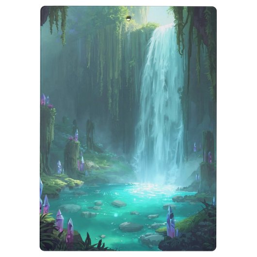 Crystal Falls of the Hidden Realm クリップボード (裏面)