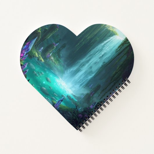 Crystal Falls of the Hidden Realm ノートブック (裏面)