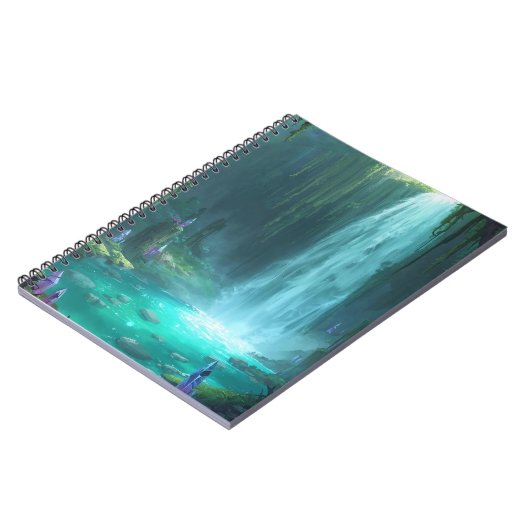 Crystal Falls of the Hidden Realm ノートブック (左側)