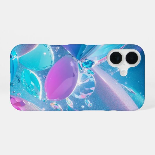 Crystal Fantasy Phone Case iPhone 16ケース (裏面横)