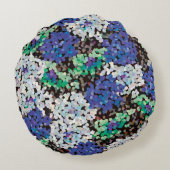 Crystal Floral Blooms ラウンドクッション (裏面)