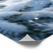 Crystal Fox Winter Pines ポスター (角)