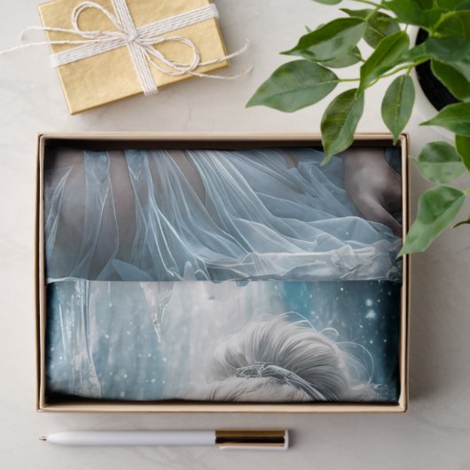 Crystal Frost Fairy Gothic Winter Decoupage Paper 薄葉紙 (ギフト)