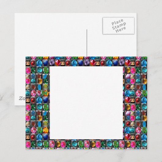 CRYSTAL GEM PEARL FRAME BLANKS : DIY 2014 ポストカード (正面/裏面)