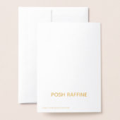 Crystal Golden Lion – Blank Art  箔カード (裏面封筒付き)