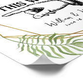 crystal greenery foliage THIS WAY FINGER POINTING ポスター (角)