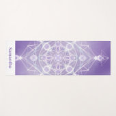 Crystal Grid Glow Spiritual Minimalist ヨガマット (正面(横))