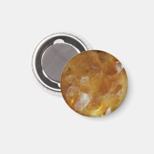 Crystal Healing Citrine Magnet マグネット (正面/裏面)