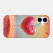 Crystal Heart Cocktail Phone Case iPhone 16ケース (裏面横)