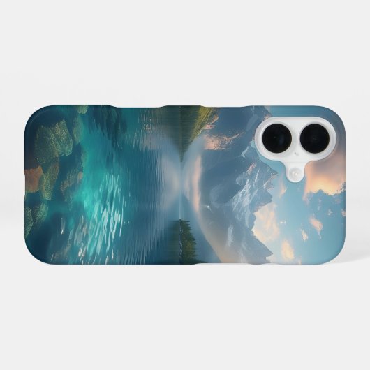 Crystal Lake Serenity iPhone 16ケース (裏面横)