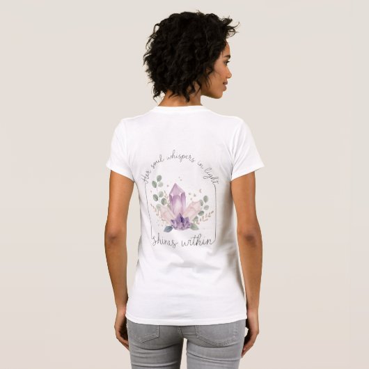 Crystal Light Soulshine – Mystic Boho Design Tシャツ (裏面フル)