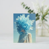 Crystal Mask Woman Adorned with Mineral Crystals シーズンポストカード (スタンド正面)