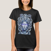 Crystal Medusa Mythical Fantasy Artwork Tシャツ (正面)