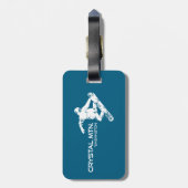 Crystal Mountain Washington Snowboarder ラゲッジタグ (裏面縦)