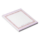 Crystal Pink and Notepad 5.5" x 6" ノートパッド (アングル)