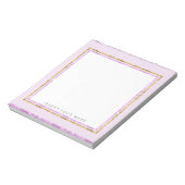 Crystal Pink and Notepad 5.5" x 6" ノートパッド (回転)