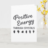 Crystal Positive Energy Through Crystals Healer カード (黄色い花)