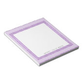 Crystal Purple パーソナライズされた Notepad 5.5" x 6" ノートパッド (アングル)