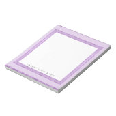 Crystal Purple パーソナライズされた Notepad 5.5" x 6" ノートパッド (回転)