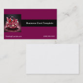 Crystal ruby basket of butterflies 名刺 (正面/裏面)