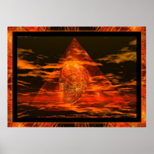 CRYSTAL SKULL In Pyramid ポスター