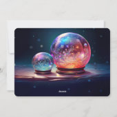 Crystal Snowballs Christmas Holiday Card シーズンカード (裏面)