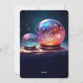 Crystal Snowballs Christmas Holiday Card シーズンカード (裏面)