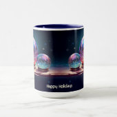 Crystal Snowballs Christmas Holiday Mug マグカップ (中央)