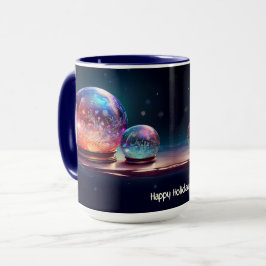 Crystal Snowballs Christmas Holiday Mug マグカップ