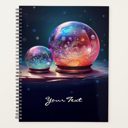 Crystal Snowballs Christmas Holiday Planner プランナー手帳 (正面)