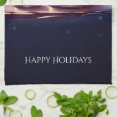 Crystal Snowballs Holiday Kitchen Towel キッチンタオル (折り畳み)