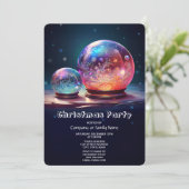 Crystal Snowballs Holiday Party Invitation 招待状 (スタンド正面)