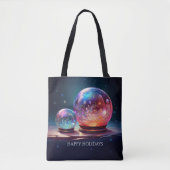 Crystal Snowballs Holiday Tote Bag トートバッグ (正面)