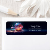 Crystal Snowballs Return Address Label ラベル (インサイチュ)