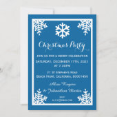 Crystal Snowflake Christmas Party Invitation 招待状 (正面)