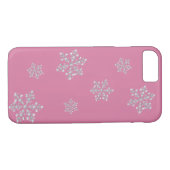 Crystal Snowflake iPhone 7ケース(ピンク) Case-Mate iPhoneケース (裏面(横))