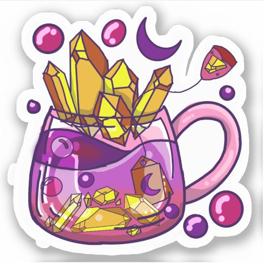 Crystal Tea Sticker シール (正面)