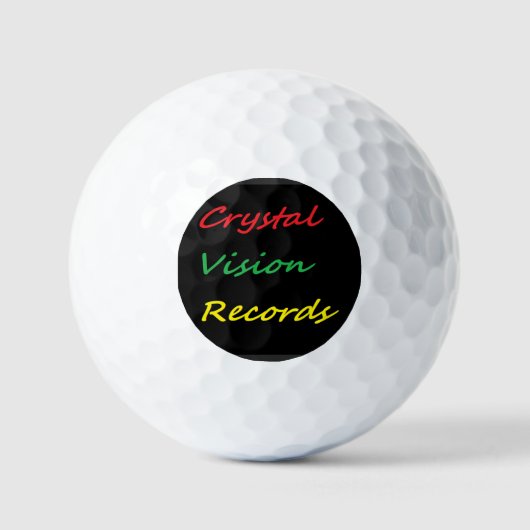 crystal vision records golf balls ゴルフボール (正面)