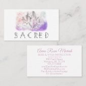 *~* Crystal Watercolor Energy Healing Arts Sricke 名刺 (正面/裏面)