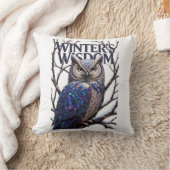 Crystalized Forest Owl T-Shirt, Premium  クッション (ブランケット)